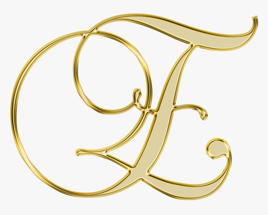 Alphabet Letter Initial Free Photo - Letter F Gold Png, Transparent Png, Free Download