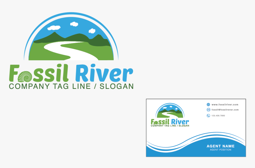 Logo Design By Zombras For Fossil River Exploration, - Graphic Design, HD Png Download, Free Download