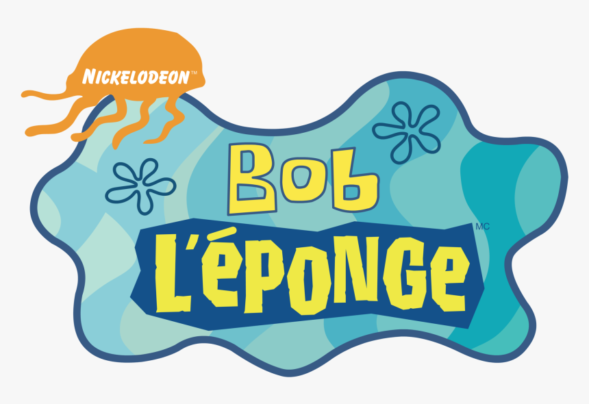 Spongebob Logo Japanese - Bob L Eponge Logo, HD Png Download, Free Download
