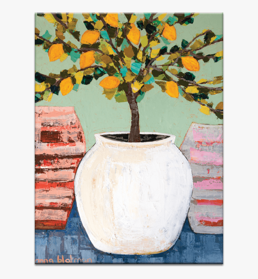 Lemon Tree In Pot - Artist Lane, HD Png Download, Free Download