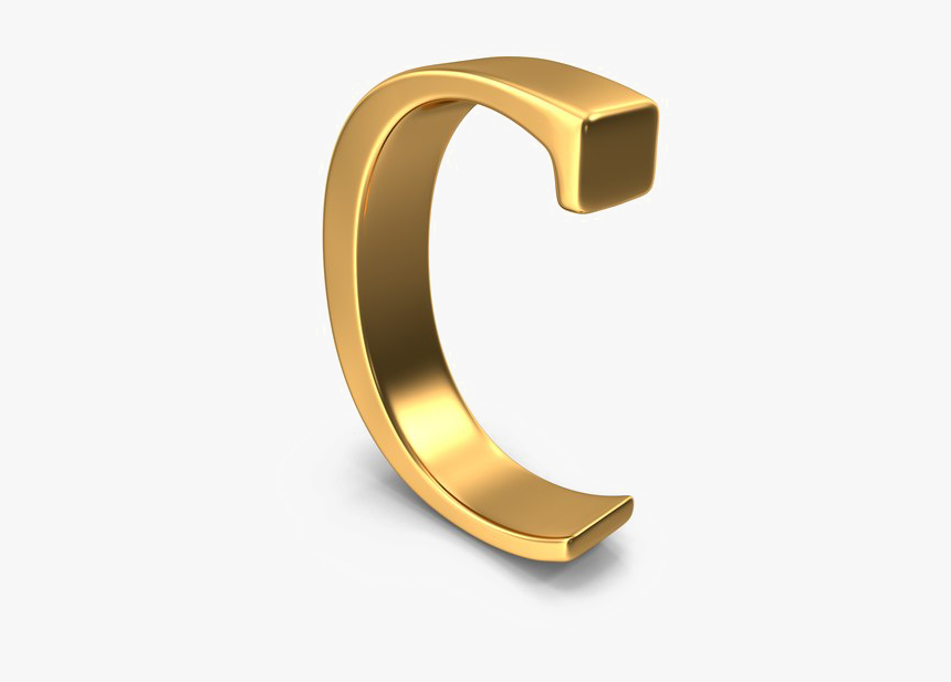 C Letter Png Pic - Gold Letter C Png, Transparent Png, Free Download