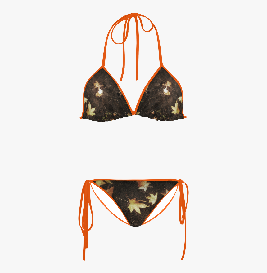 Fallen Leaves Custom Bikini Swimsuit - Guinea Pig In Bathing Suit, HD Png Download, Free Download