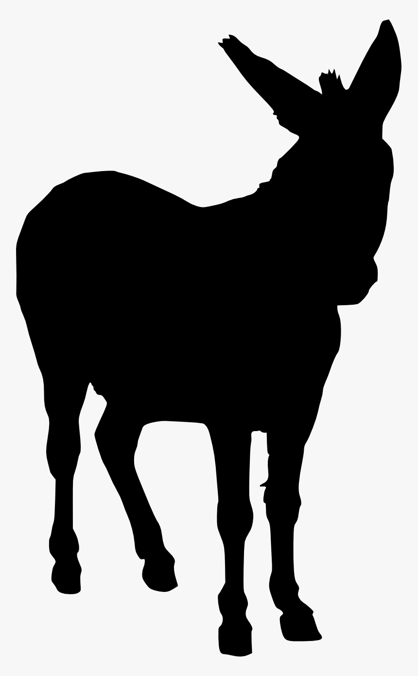 5 Donkey Silhouettes - Donkey Silhouette Clip Art, HD Png Download, Free Download