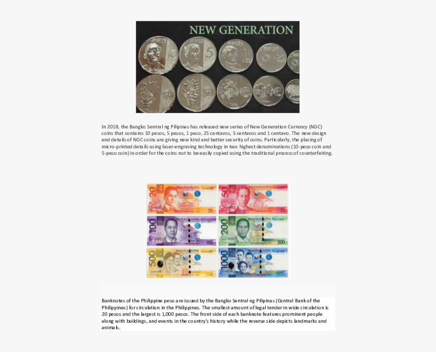 New Philippine Peso Bills, HD Png Download, Free Download