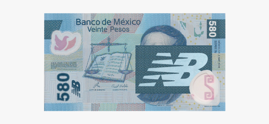 Cash-03 - Mexico 20 Pesos, HD Png Download, Free Download