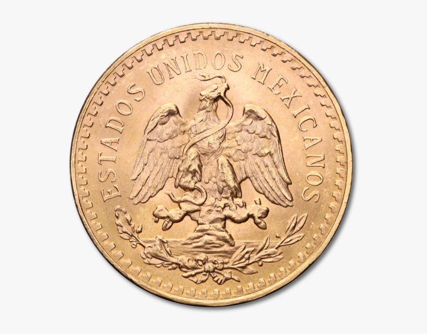 50 Mexican Peso, 37,50g, Gold - Coin, HD Png Download, Free Download