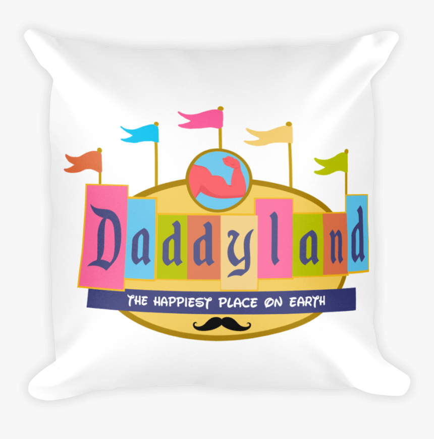 Daddyland Throw Pillow - Vintage Disneyland Logo, HD Png Download, Free Download