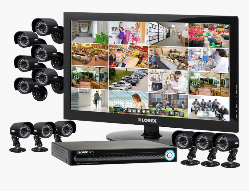 Security Monitor Dvr L23wd885 L1 - Cctv Camera Control Television System, HD Png Download, Free Download