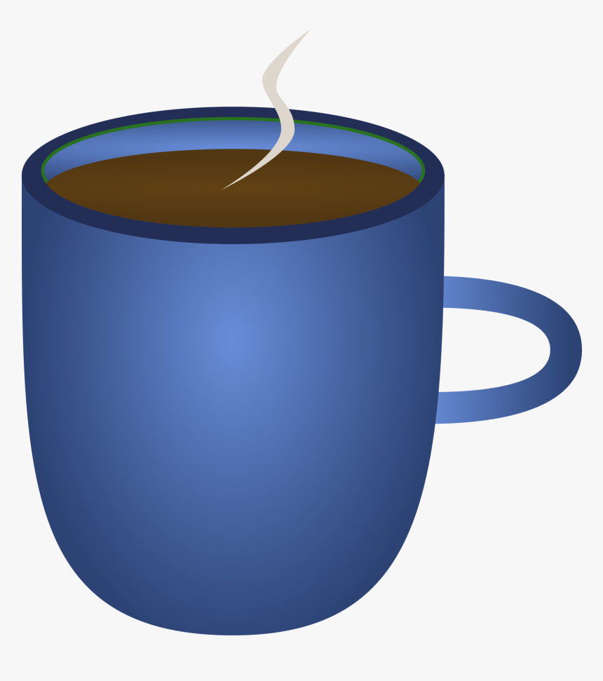 Blue Cup Of Coffee - Blue Coffee Mug Transparent, HD Png Download, Free Download
