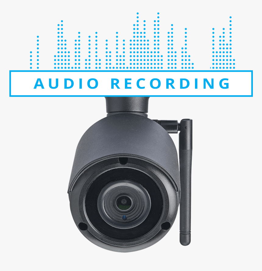 Wireless Security Camera With Audio Recording - Camera Lens, HD Png Download, Free Download