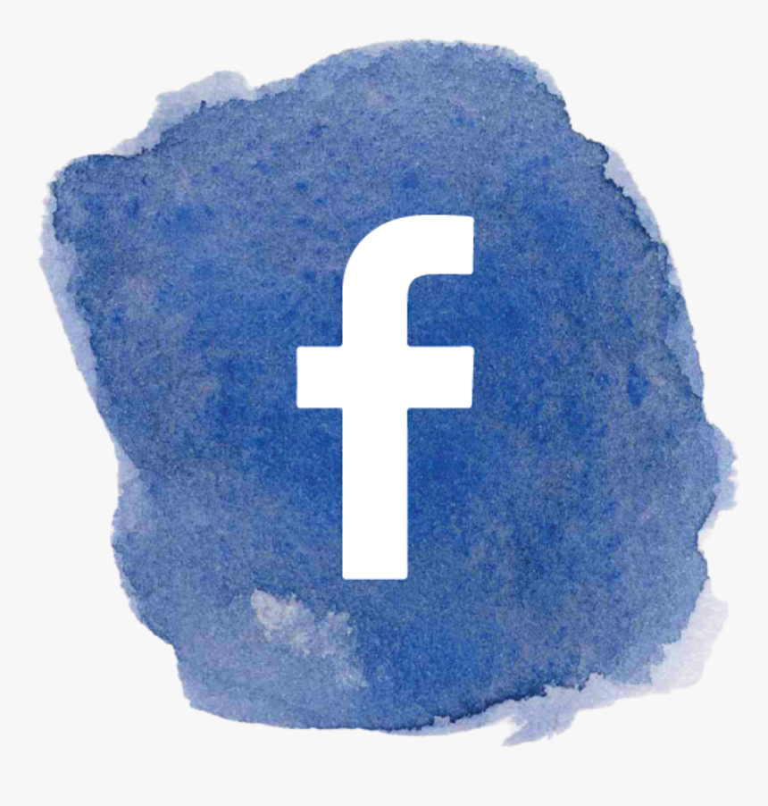 Logo Facebook Facebooklogo Fb F Blue Watercolor Art - Fb Logo No Background, HD Png Download, Free Download