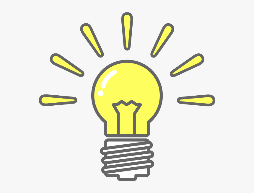 Transparent Light Bulb Idea Clipart - ひらめき フリー 素材, HD Png Download, Free Download