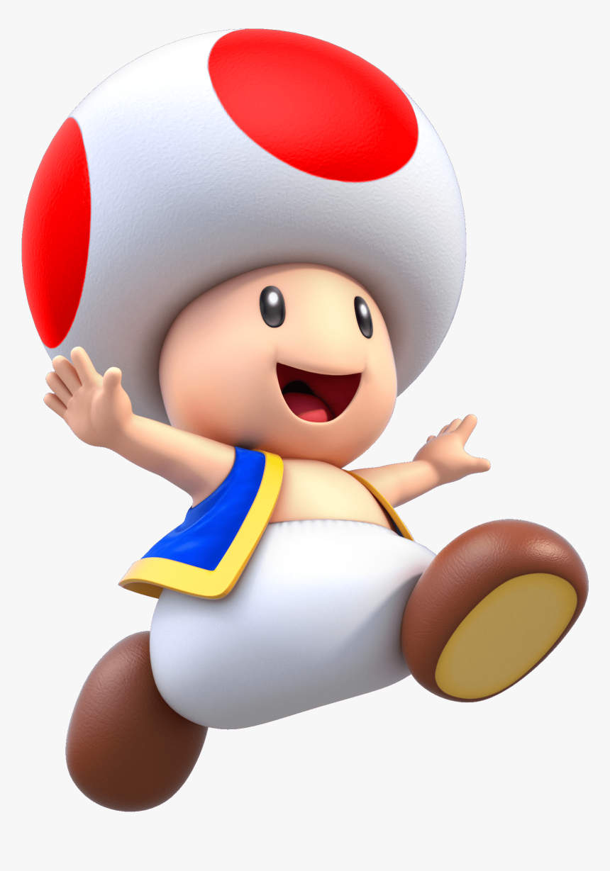 Mario Run Png -super Mario Run - Character Super Mario Toad, Transparent Png, Free Download