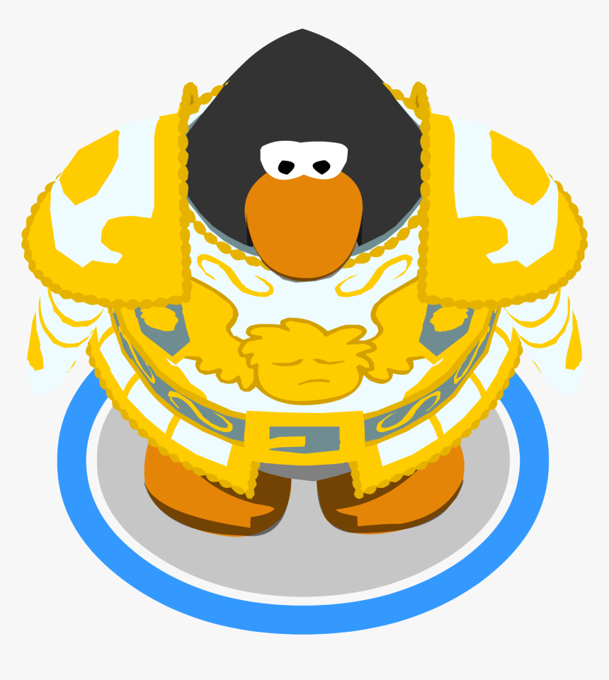 Knights Clipart Body Armor - Club Penguin Black Penguin, HD Png Download, Free Download