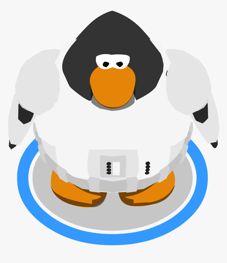 White Knight Armor Club Penguin Clipart , Png Download - Club Penguin Black Penguin, Transparent Png, Free Download