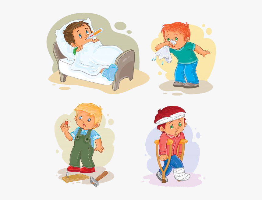 The Immune System Of Preschool Children Hasn"t Been - Common Health Problems Cartoon, HD Png Download, Free Download