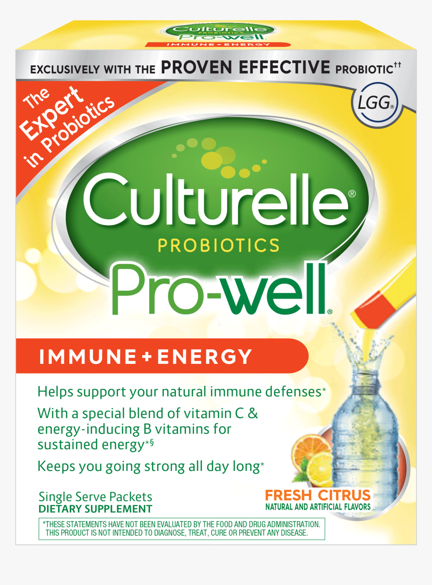 Culturelle® Probiotics Pro-well® Immune Energy, HD Png Download, Free Download