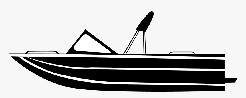 Black And White Boat Clipart, HD Png Download, Free Download
