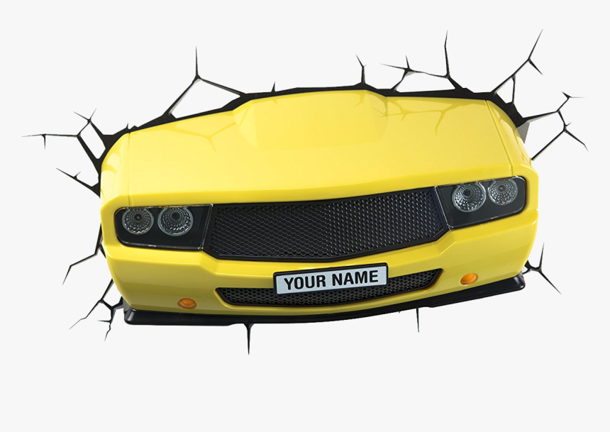 3d Light Fx 3d Muscle Car Light - 3d Fx Yellow Muscle Car, HD Png Download, Free Download