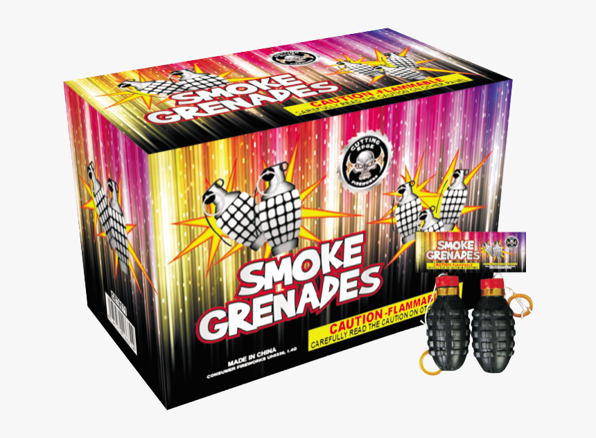 Smoke Grenade Cet85711 - Fireworks Box, HD Png Download, Free Download