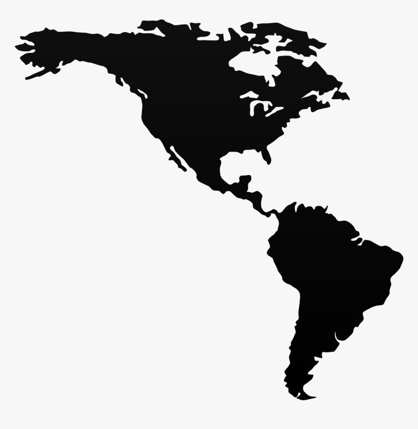 North And South America Map Transparent, HD Png Download, Free Download