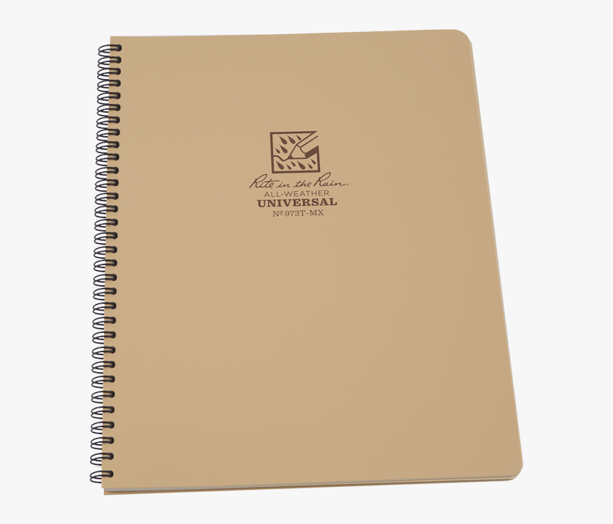 Rite In The Rain Maxi Side Spiral Tan - Maxi Hardcover Notebook, HD Png Download, Free Download