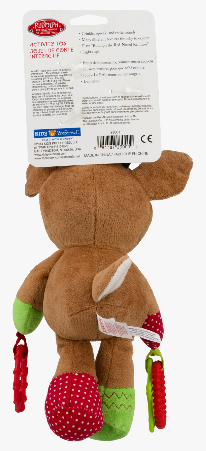 Rudolph The Red Nosed Reindeer Png -teddy Bear, Hd - Stuffed Toy, Transparent Png, Free Download
