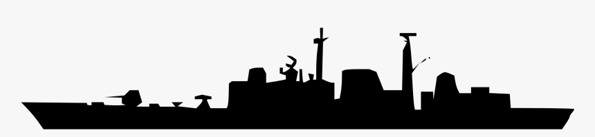 Clip Art Navy Ship Silhouette - Type 22 Frigate Silhouette, HD Png Download, Free Download