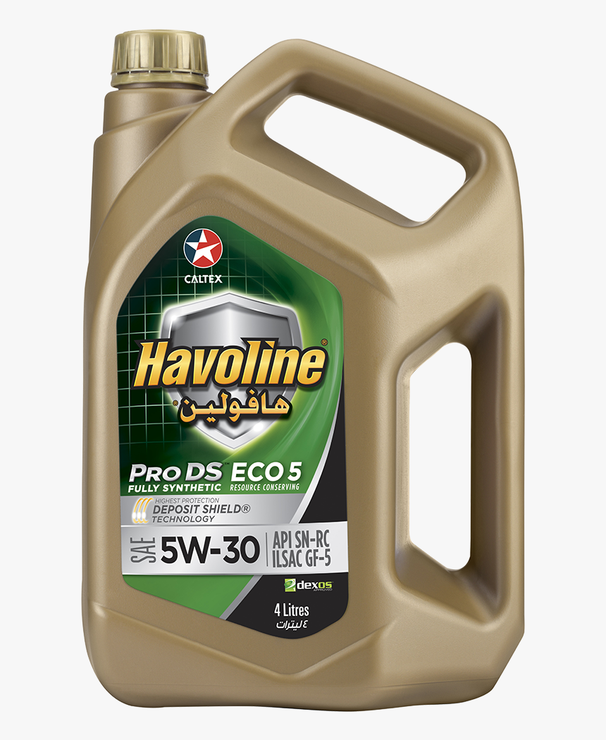 Havoline Prods Fully Synthetic Eco 5 Sae 5w-30 - Havoline Fully Synthetic 0w 20, HD Png Download, Free Download