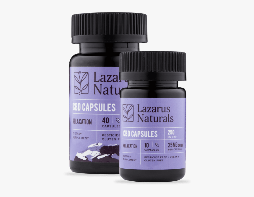 Lazarus Naturals Cbd Capsules, HD Png Download, Free Download