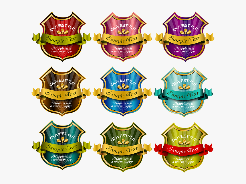 Free Badge Vector - Free Vector Labels, HD Png Download, Free Download
