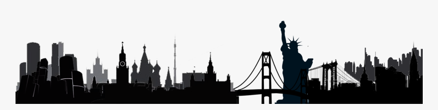 Russia Bridge International Png - Worldwide Landmarks Silhouettes Png, Transparent Png, Free Download