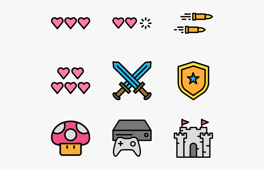 Space Video Games Icons, HD Png Download, Free Download