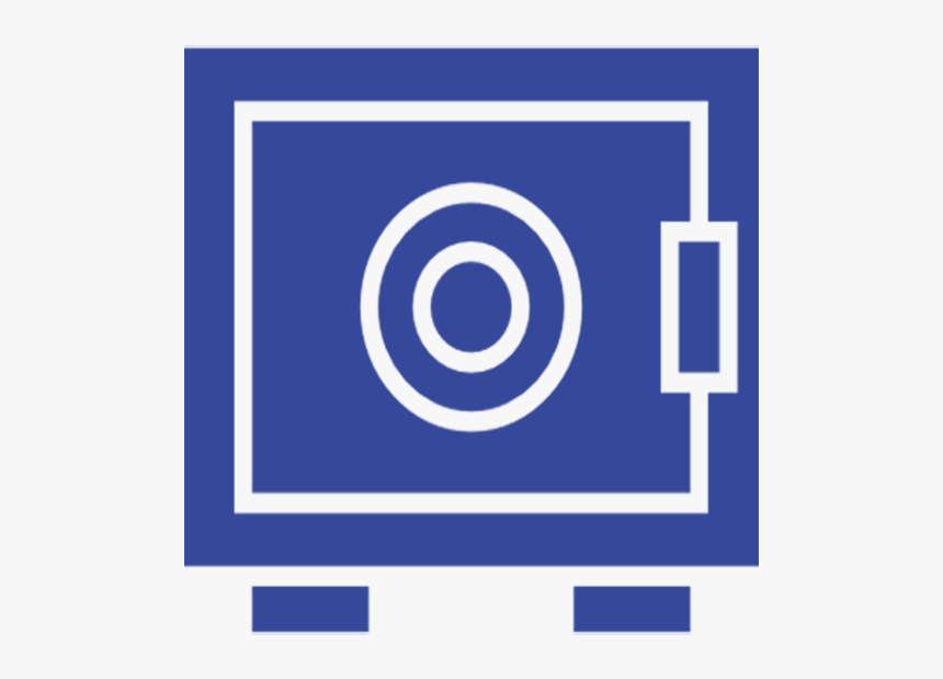 Safe Icon Blue - Circle, HD Png Download, Free Download