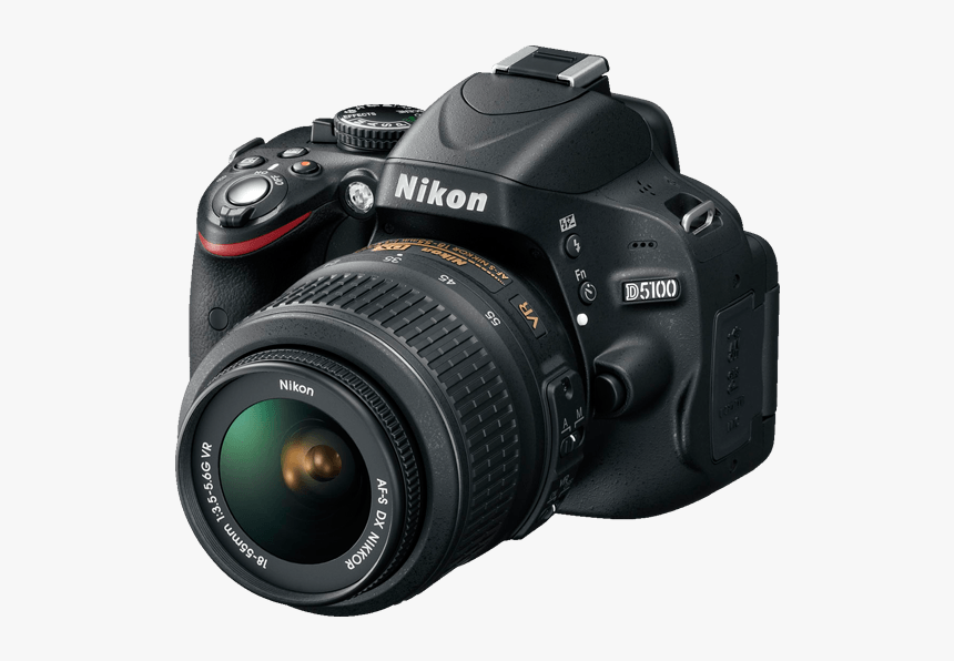 Digital Slr Camera Png Transparent Image - Nikon D5100, Png Download, Free Download