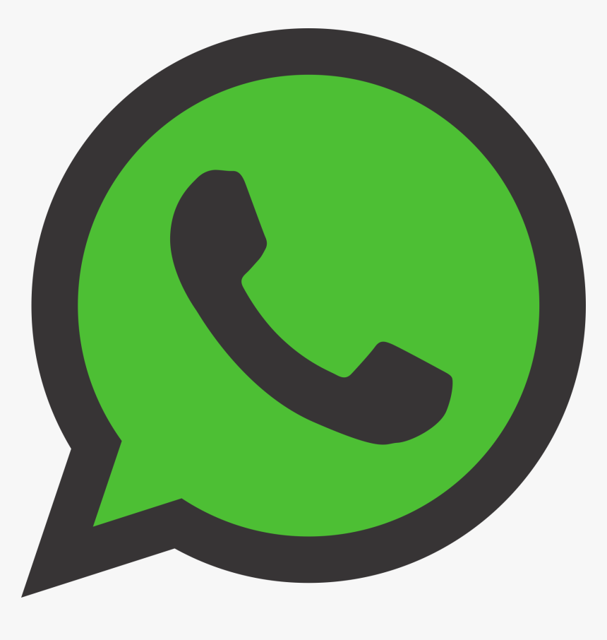 Whatsapp Icon Png Grey Png Download Black Whatsapp Logo Png Transparent Png Kindpng