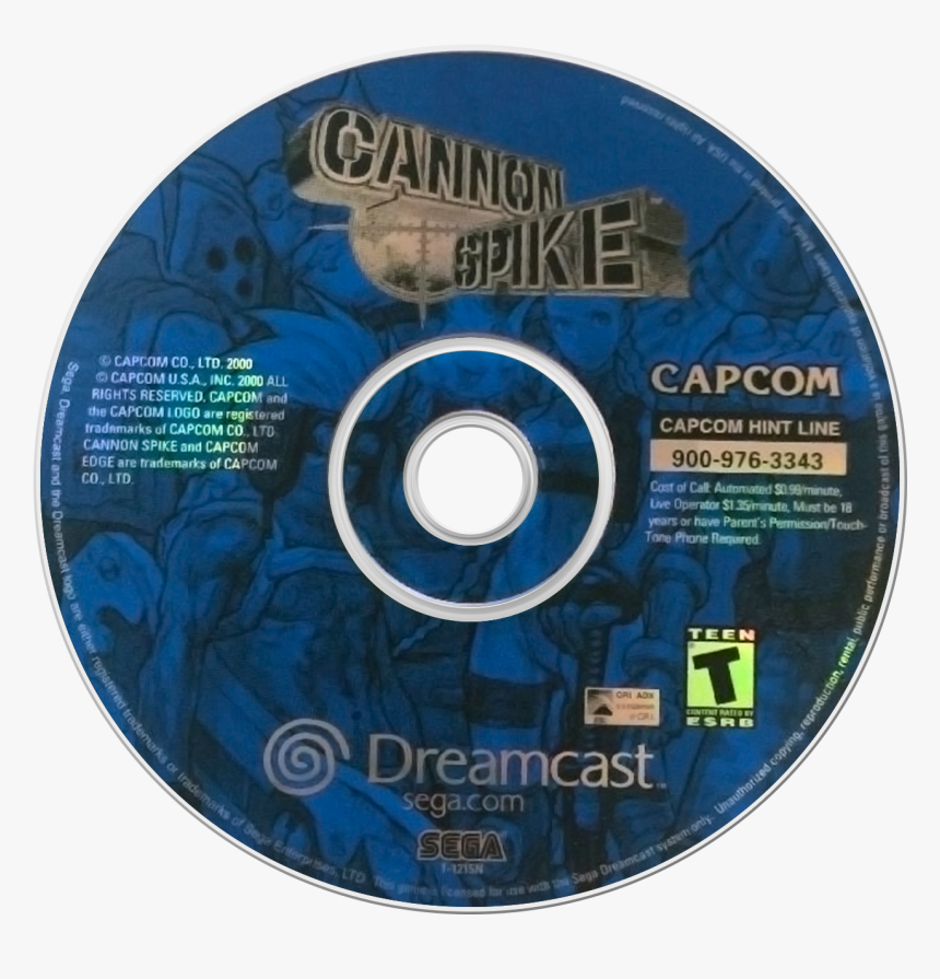 Cannon Spike Dreamcast Cd, HD Png Download, Free Download