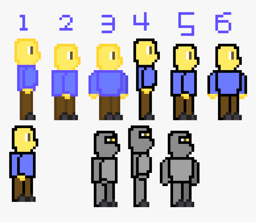 Survivial Edge Player Sprite - Pixel Art Player Sprite, HD Png Download, Free Download