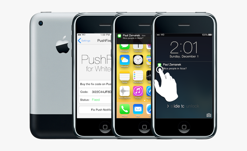 Whited00r Includes Amazing Ios7 Like Push Notifications - Iphone 7 Iphone 3g, HD Png Download, Free Download