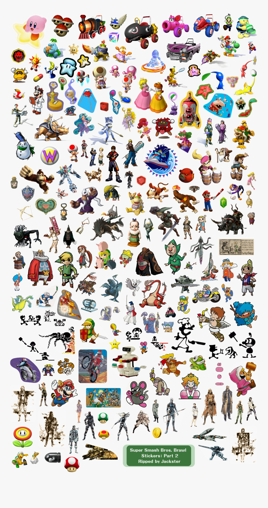Super Smash Bros Brawl Menus Stickers - Smash Bros Stickers Other Brawl, HD Png Download, Free Download