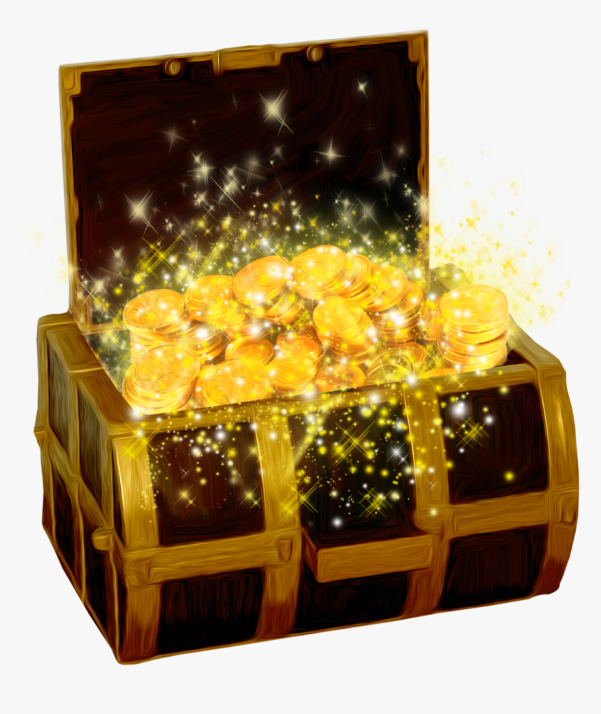 Treasure Png Pic - Gold Treasure Chest Png, Transparent Png, Free Download