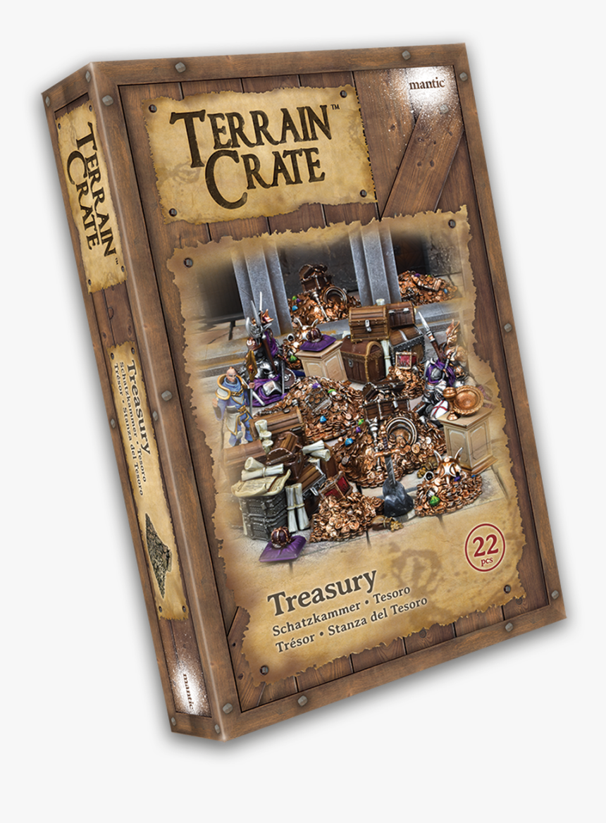 Terrain Crate Treasury Fantasy Treasure Scenery Rpg - Terrain Crate Wizard's Study, HD Png Download, Free Download