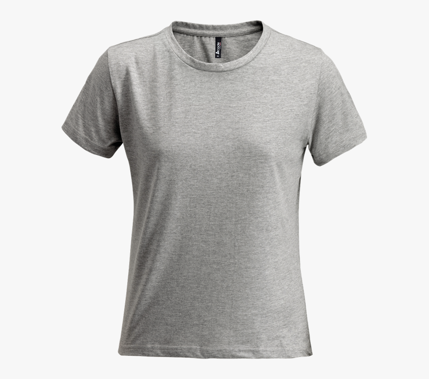 T-shirt,clothing,active - Grey Melange T Shirt Women, HD Png Download, Free Download