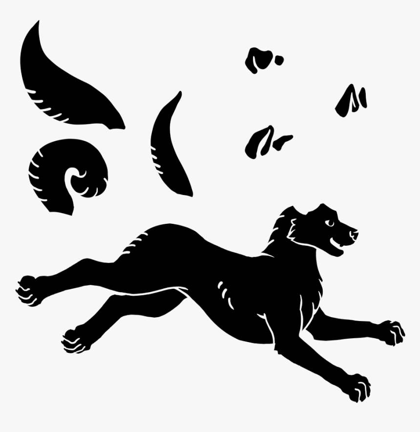 Cat Standard Schnauzer Border Collie Dobermann German - Dog Catches Something, HD Png Download, Free Download