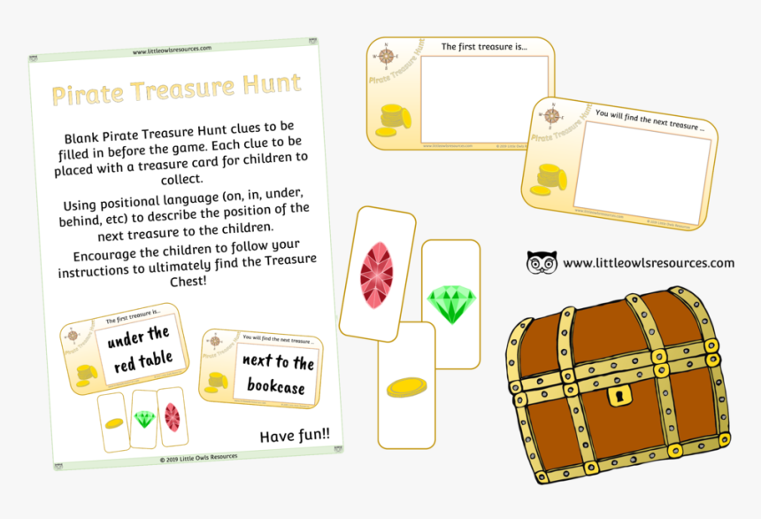 Pirate Treasure Hunt Cover - Free Pirate Treasure Hunt Printables, HD Png Download, Free Download