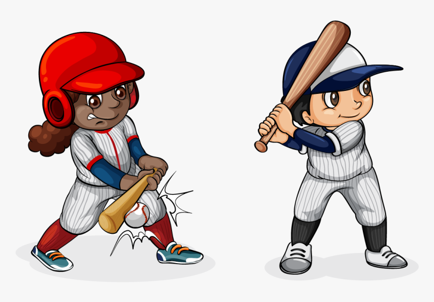 Baseball Bat Stock Photography Clip Art - Cartoon Baseball Player Png, Transparent Png, Free Download