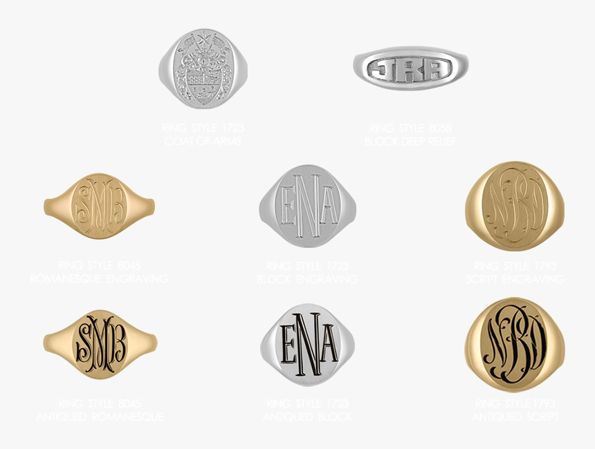 Rings - Signet Ring Engraving, HD Png Download, Free Download