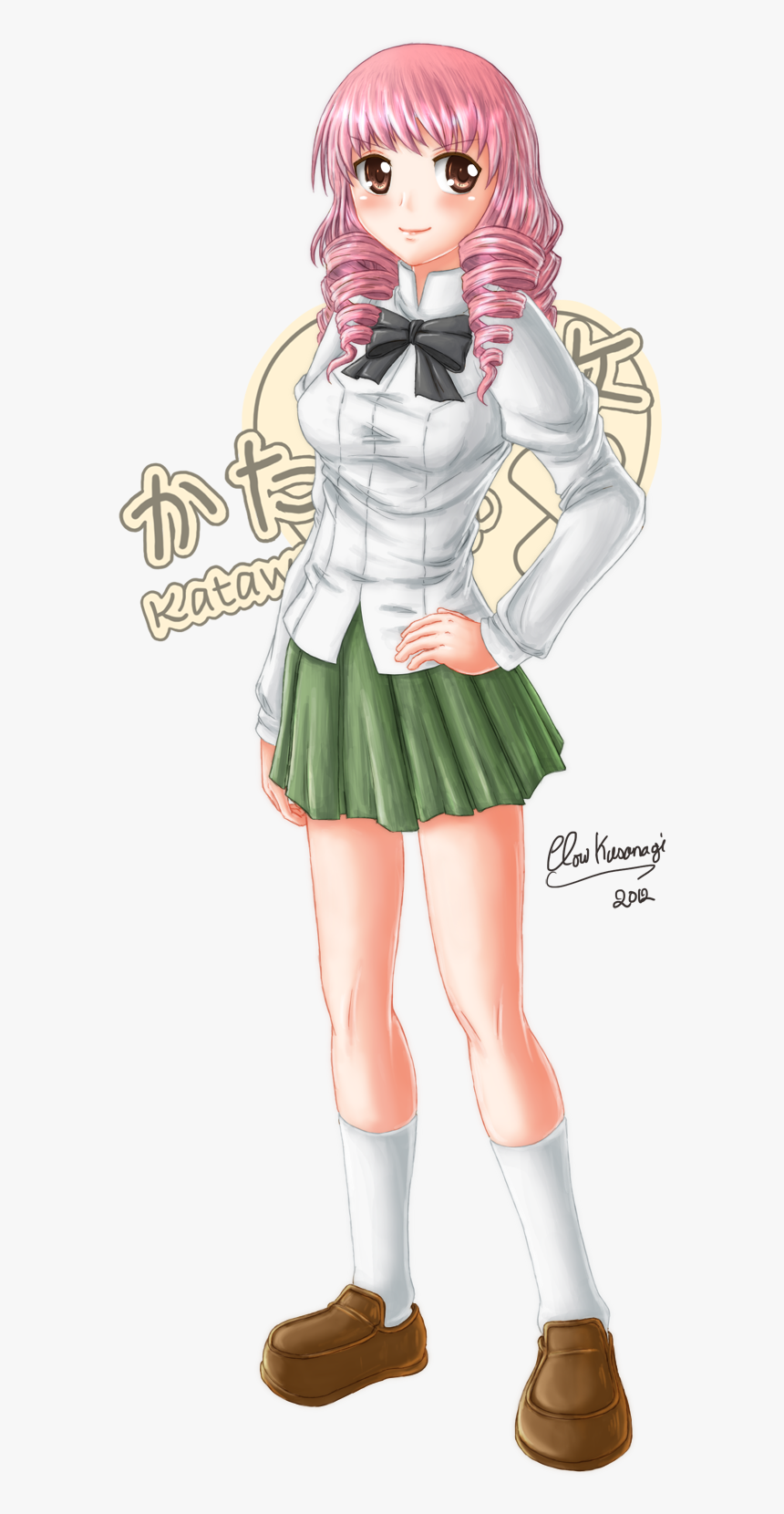 Rata 9po Katawa Shoujo Clothing Human Hair Color Anime - Misha Katawa Shoujo Art, HD Png Download, Free Download