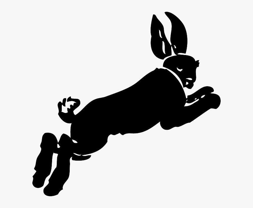 Running Rabbit Cartoon Transparent Background, HD Png Download, Free Download