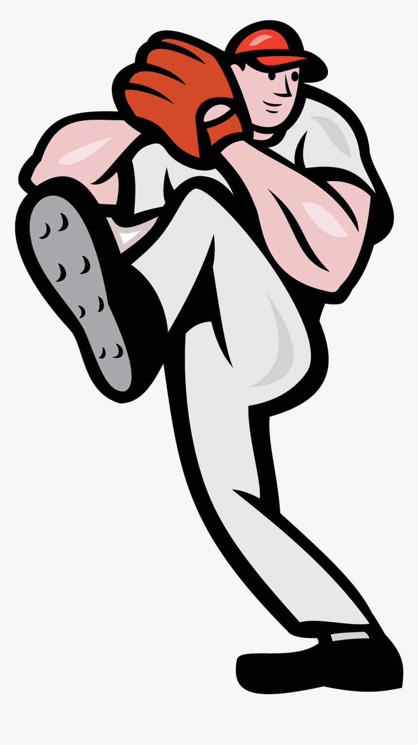 Clip Art Baseball Pitcher Cartoon - Cartoon Baseball Pitcher, HD Png Download, Free Download